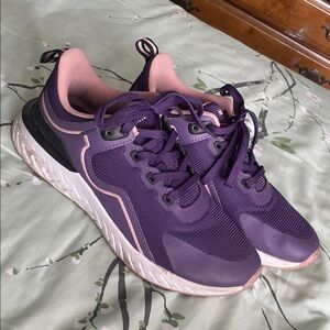 Women’s Purple Athletic Sneakers with Pink Lining